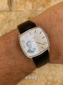 Rare Vintage Certina Jubilé Saddam Hussein Iraq Portrait Watch 32mm Swiss Manual