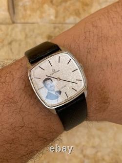 Rare Vintage Certina Jubilé Saddam Hussein Iraq Portrait Watch 32mm Swiss Manual