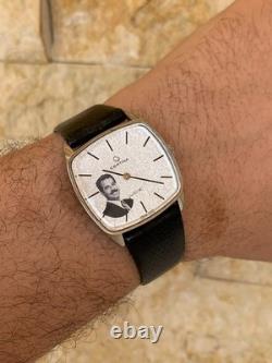 Rare Vintage Certina Jubilé Saddam Hussein Iraq Portrait Watch 32mm Swiss Manual