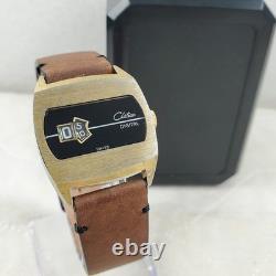Rare Vintage Chateau Digital Jump Hour Mechanical Handwind Swiss Men's Watch