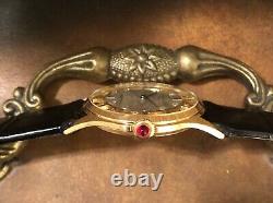 Rare Vintage Chopard Movement Manual Wind In GF Skeleton Back Swiss Made Watch