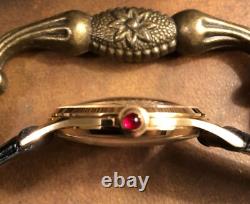 Rare Vintage Chopard Movement Manual Wind In GF Skeleton Back Swiss Made Watch