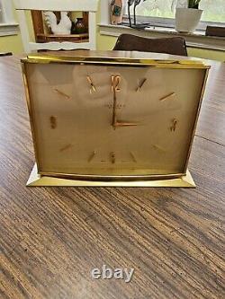 Rare Vintage Concord Watch Co. Gilted Brass 8 Days Swiss Clock Jaccard St. Louis