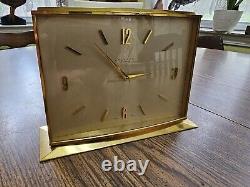 Rare Vintage Concord Watch Co. Gilted Brass 8 Days Swiss Clock Jaccard St. Louis