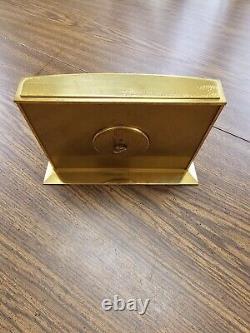 Rare Vintage Concord Watch Co. Gilted Brass 8 Days Swiss Clock Jaccard St. Louis