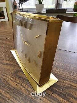 Rare Vintage Concord Watch Co. Gilted Brass 8 Days Swiss Clock Jaccard St. Louis
