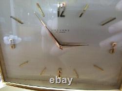 Rare Vintage Concord Watch Co. Gilted Brass 8 Days Swiss Clock Jaccard St. Louis