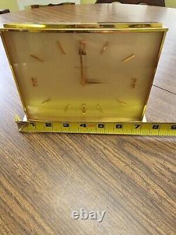 Rare Vintage Concord Watch Co. Gilted Brass 8 Days Swiss Clock Jaccard St. Louis