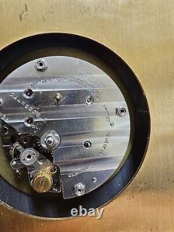 Rare Vintage Concord Watch Co. Gilted Brass 8 Days Swiss Clock Jaccard St. Louis