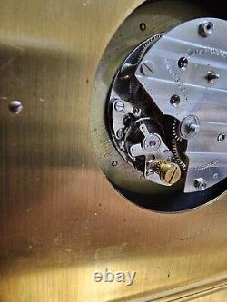 Rare Vintage Concord Watch Co. Gilted Brass 8 Days Swiss Clock Jaccard St. Louis