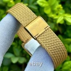 Rare Vintage Cyma Tank Shape Sand Textured Dial Swiss Made Men Quartz Watch 803