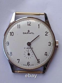 Rare Vintage DARWIL 17 Jewels Swiss