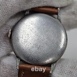 Rare Vintage DELBANA Ancre 15 Jewels/Rubis Swiss Military Mens Wrist Watch