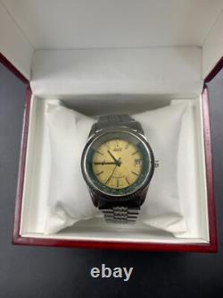 Rare Vintage Dalil Watch II Golden Dail Muslim 37mm Automatic Mens Swiss Mecca