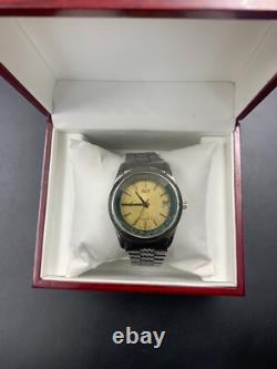 Rare Vintage Dalil Watch II Golden Dail Muslim 37mm Automatic Mens Swiss Mecca