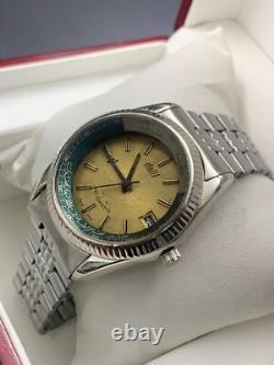Rare Vintage Dalil Watch II Golden Dail Muslim 37mm Automatic Mens Swiss Mecca