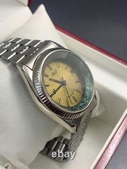 Rare Vintage Dalil Watch II Golden Dail Muslim 37mm Automatic Mens Swiss Mecca