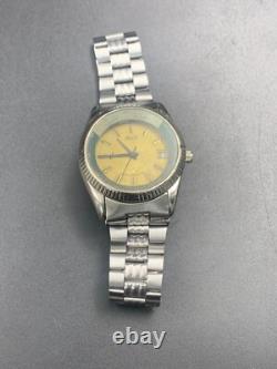 Rare Vintage Dalil Watch II Golden Dail Muslim 37mm Automatic Mens Swiss Mecca
