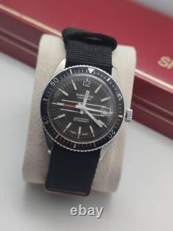 Rare Vintage Diver Automatic Swiss Watch Men's Rotating Bezel, Antimagnetic, 70s