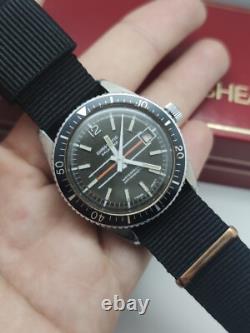 Rare Vintage Diver Automatic Swiss Watch Men's Rotating Bezel, Antimagnetic, 70s