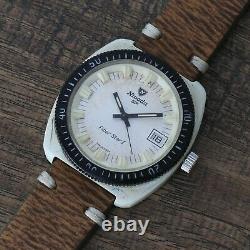 Rare Vintage Diver Nivada Sp Fiber Star I Manual Mens Watch Swiss 1960