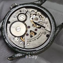 Rare Vintage Driva Geneve Military Mechanical Swiss Wrist Watch Parts/Repair