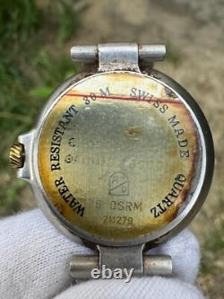 Rare Vintage Dunhill Alfred Millennium Quartz Tow Tone Swiss Made Watch 32MM