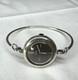 Rare Vintage EMKA Genève Swiss 800 Silver Bangle Bracelet Watch Working Wind-Up