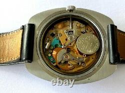 Rare Vintage Edox Electronic I-EM11 Date 13j Swiss Y2 9154 Mens Watch Runs