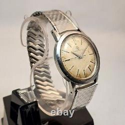 Rare Vintage Eterna Matic Automatic Silver Second Hand Swiss Men's Watch