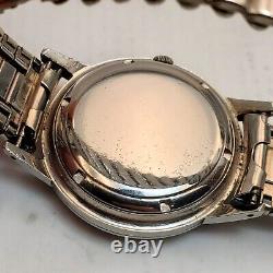 Rare Vintage Eterna Matic Automatic Silver Second Hand Swiss Men's Watch