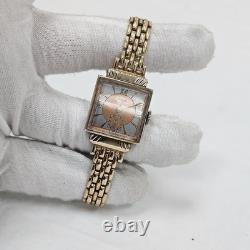 Rare Vintage Exello Art Deco Dress Wrist Watch Swiss Mechanical 7 Jewel Wind