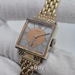 Rare Vintage Exello Art Deco Dress Wrist Watch Swiss Mechanical 7 Jewel Wind
