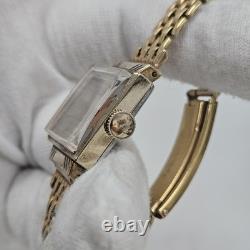 Rare Vintage Exello Art Deco Dress Wrist Watch Swiss Mechanical 7 Jewel Wind