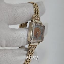 Rare Vintage Exello Art Deco Dress Wrist Watch Swiss Mechanical 7 Jewel Wind