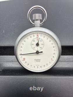Rare Vintage Gallet By Racine 3 Sec Stopwatch Precision Timer Swiss Working Cond