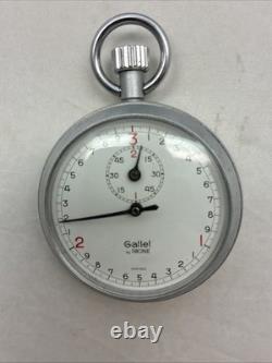 Rare Vintage Gallet By Racine 3 Sec Stopwatch Precision Timer Swiss Working Cond