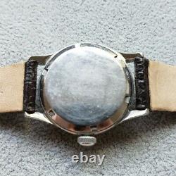 Rare Vintage Gallet Racine Military Watch, 17J Swiss, All Steel, Luminous Dial