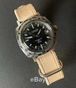 Rare Vintage Gents Diver Watch SEAWATCH 23 Jewels Calendar Swiss Made