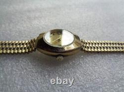 Rare Vintage Gold Plated Swiss Made Felca Rotomatic Automatic Ladies Wristwatch