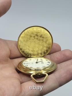 Rare Vintage Guildcrest Deluxe Mechanical Pocket Watch Wind Up Swiss-made