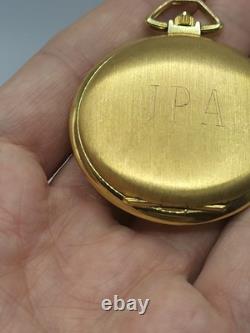 Rare Vintage Guildcrest Deluxe Mechanical Pocket Watch Wind Up Swiss-made