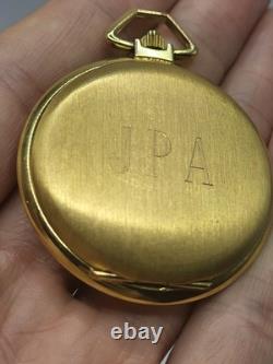 Rare Vintage Guildcrest Deluxe Mechanical Pocket Watch Wind Up Swiss-made