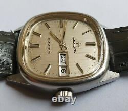 Rare Vintage HAMILTON Selfwinding Day&Date Cal. 837 17J Swiss Made From70's