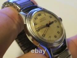 Rare Vintage Hampden Automatic 25 Jewels Swiss Made Military Men's Watch