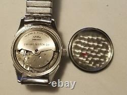 Rare Vintage Hampden Automatic 25 Jewels Swiss Made Military Men's Watch