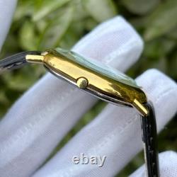 Rare Vintage Hoga Side Seconds Railway Dial Day & Date Swiss Men's Quartz Watch