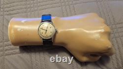 Rare Vintage Jean Louis Roehrich Stainless Steel Military Swiss-Made Manual Wind