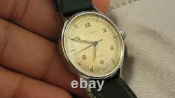 Rare Vintage Jean Louis Roehrich Stainless Steel Military Swiss-Made Manual Wind