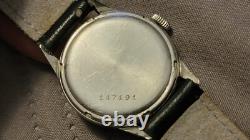 Rare Vintage Jean Louis Roehrich Stainless Steel Military Swiss-Made Manual Wind